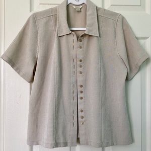 Christopher and Banks VINTAGE Button Up Shirt Cream